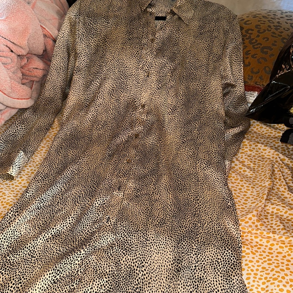 Zara long shirt dress